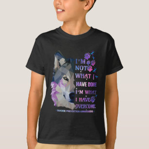 Wolf Ik ben niet wat ik heb gedaan Ik ben wat ik o T-shirt