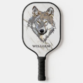 Wolf Illustratie Pickleball Paddle (Voorkant)