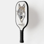 Wolf Illustratie Pickleball Paddle (Links)