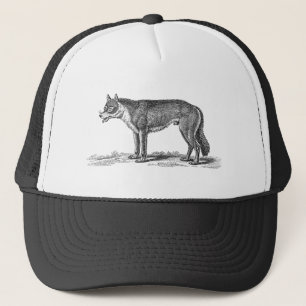 Wolf Illustratie - Sjabloon van 1800 Wolven Trucker Pet