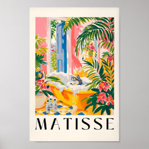 Wolf in bad Grappig Poster, Matisse Art Print, M Poster