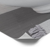 Wolf in bad in Bathtub Bubble Poster (Hoek)