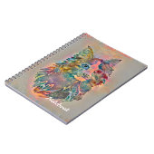 Wolf in bloemen notitieboek (Linkerzijde)