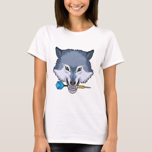 Wolf in Darts met Dart T-shirt (Voorkant)