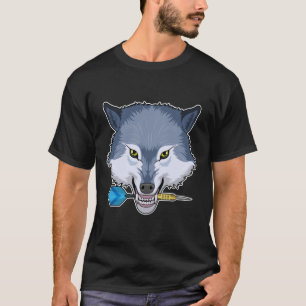 Wolf in Darts met Dart T-shirt