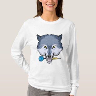 Wolf in Darts met Dart T-shirt