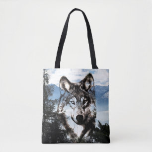 Wolf in de lucht draagtas