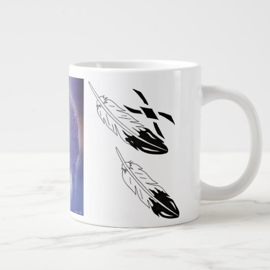 Wolf in de mist jumbo mok (Rechts)