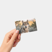 Wolf in de natuur badge (Handheld)
