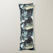 Wolf in de sneeuw lichaamskussen (Achterkant (Verticaal))