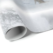 Wolf in de Sneeuwkapper Cadeaupapier (Rol Hoek)