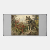 Wolf in Glen Desk Mat (Voorkant)