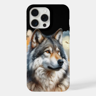 Wolf in herfstkleuren: de schoonheid van de Natuur iPhone 15 Pro Max Hoesje