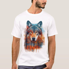 Wolf in het herfstbos t-shirt