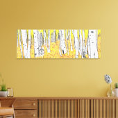 Wolf in het najaar Bossen Canvas Afdruk (Insitu (Woonkamer))