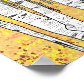 Wolf in het najaar Bossen Poster (Hoek)