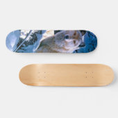 Wolf in het winterbosschilderij skateboard (Horizontaal)