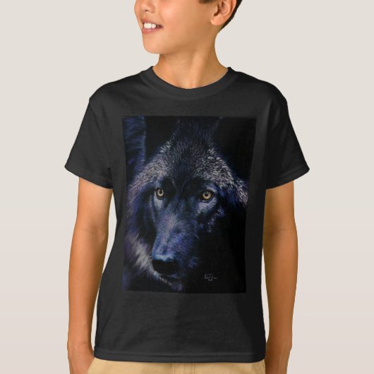 Wolf in moonlight (a) t-shirt (Voorkant)
