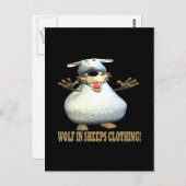 Wolf in Sheeps kleding Briefkaart (Voorkant / Achterkant)