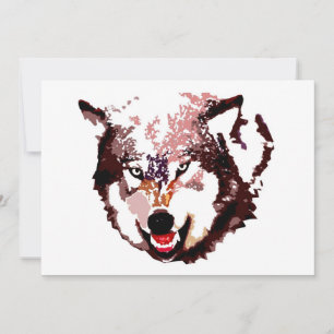 Wolf in Sneeuw Uitnodiging