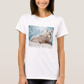 Wolf in Snow T-Shirt Women's (Voorkant)