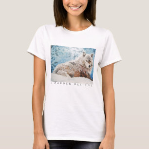 Wolf in Snow T-Shirt Women's