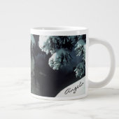 Wolf in Winter Extra Grote Beker (Rechts)
