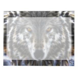Wolf Inspirational graphic Portrait Notitieblok