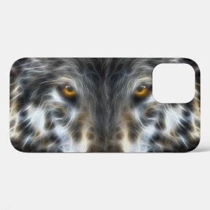 Wolf Inspirerend airpenseel Portret iPhone 12 Hoesje