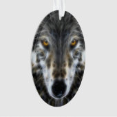 Wolf Inspirerend design Portret Ornament (voorkant)