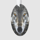 Wolf Inspirerend design Portret Ornament (voorkant)