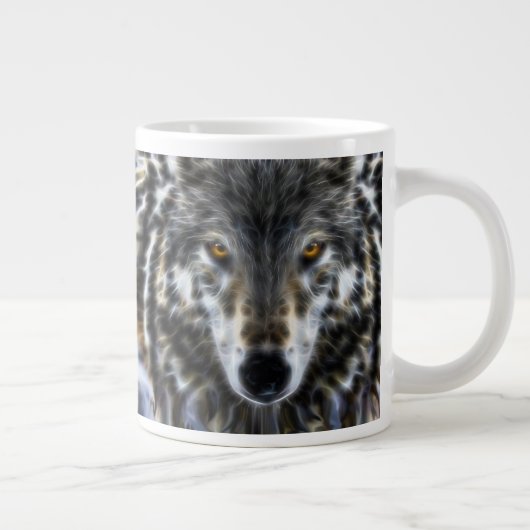 Wolf Inspirerend grafisch portret Jumbo Mok (Rechts)