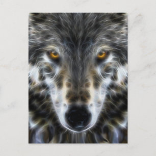 Wolf Inspirerend intense portret Briefkaart
