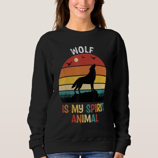 Wolf Is Mijn Geestdier Wolf Trui (Voorkant)