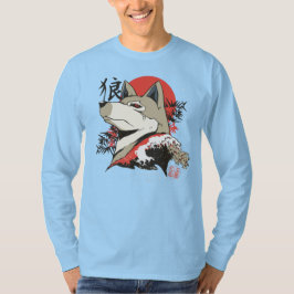 Wolf Japanse Kunst T-shirt