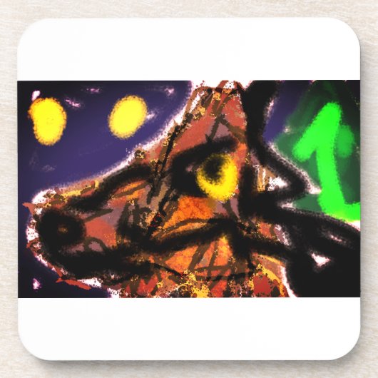 Wolf Joy Bier Onderzetter (Voorkant)