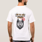 Wolf Keert Sterker Terug T-Shirt (Achterkant)