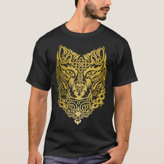 Wolf Keltische Nordic Tribal Pattern Wolf T-shirt