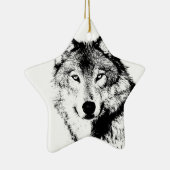 Wolf Keramisch Ornament (Rechts)