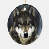 Wolf Keramisch Ornament (Links)