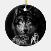 wolf keramisch ornament (Voorkant)