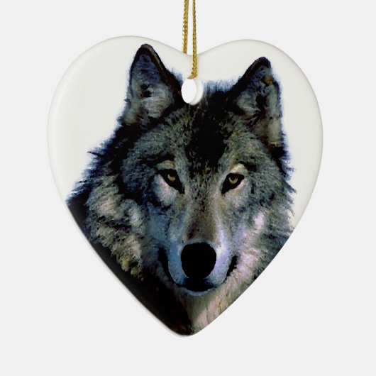 Wolf Keramisch Ornament (Rechts)