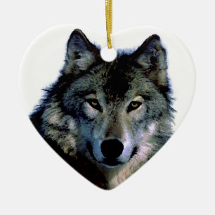Wolf Keramisch Ornament