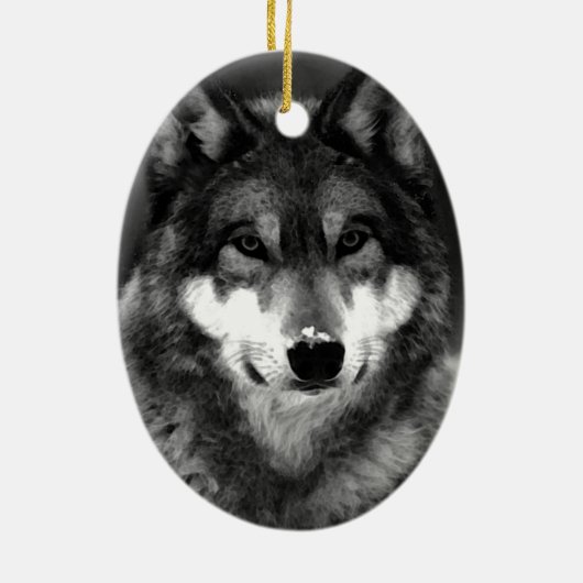 Wolf Keramisch Ornament (Achterkant)