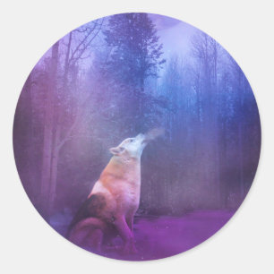 Wolf Kerst stickers