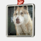 Wolf kerstboomversiering metalen ornament (Links)