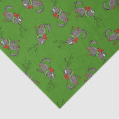 Wolf Kerstmis Funny Cute Kinderen Tissuepapier (Detail)