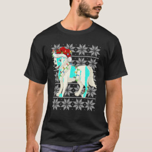 Wolf Kerstverlichting Santa Hoed Wolf Lelijke Kers T-shirt