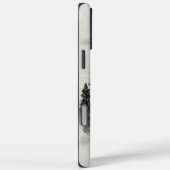 Wolf kijkt door mistig bos Case-Mate iPhone case (Achterkant / Rechts)