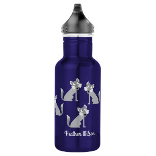Wolf Kinder Wolven Waterfles met naam